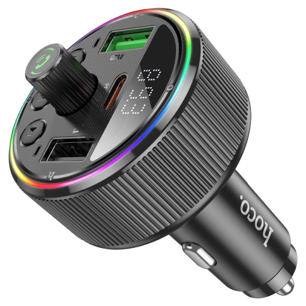HOCO E82 Guerrero PD30W+QC3.0 car BT FM transmitter black