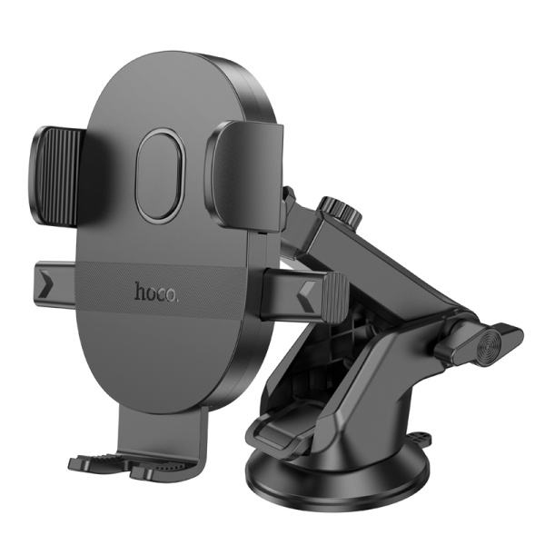 Hoco H19 Mighty one-button car holder(center console) Black