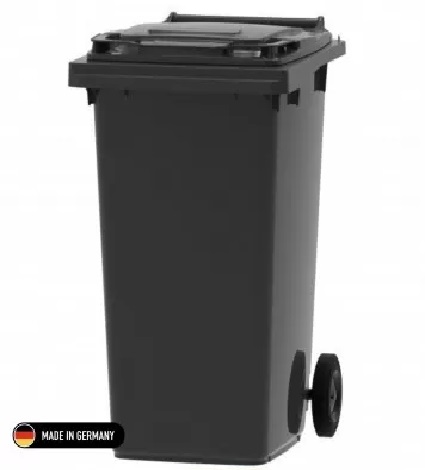 Tomberon din plastic 240L (negru)