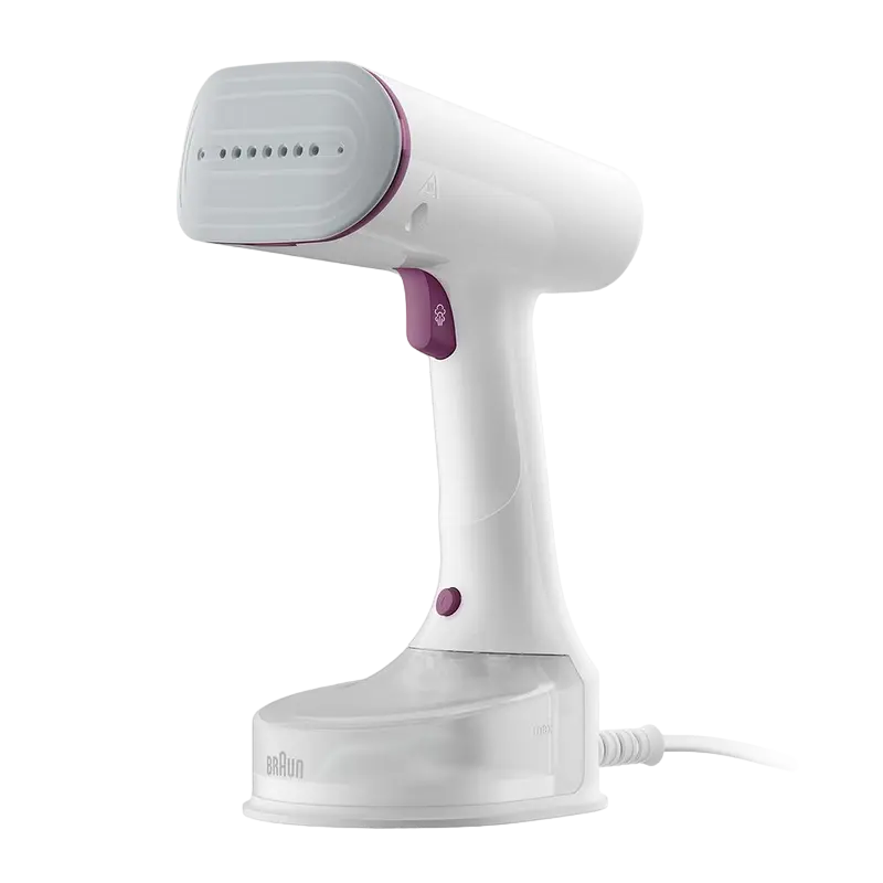 Aparat de călcat vertical cu aburi Braun GS 5011 PU, Alb | Violet