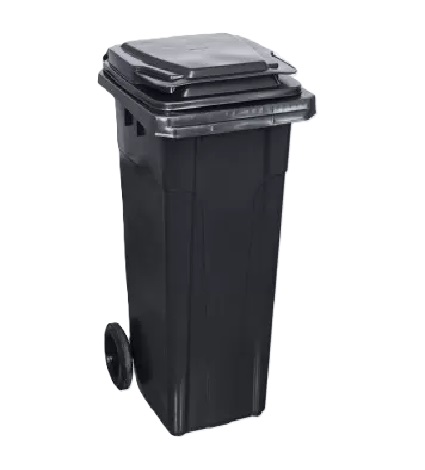 Tomberon din plastic 120 L (negru) Turcia