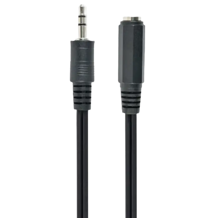 Cablu audio Cablexpert CCA-423-3M, 3.5mm 3-pin (F) - 3.5mm 3-pin (M), 3m, Negru