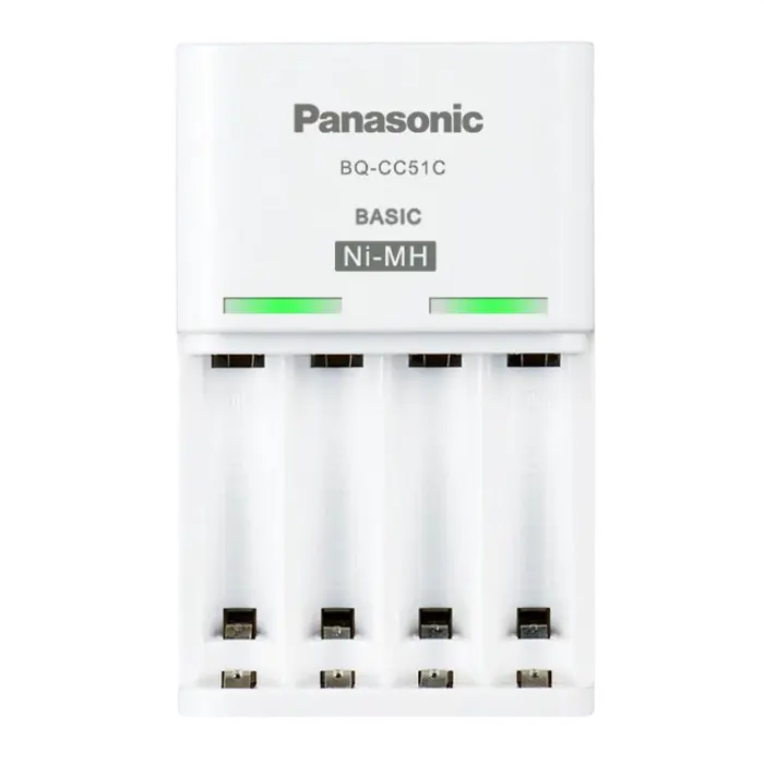 Încărcător Acumulatori Panasonic BQ-CC51C, Alb