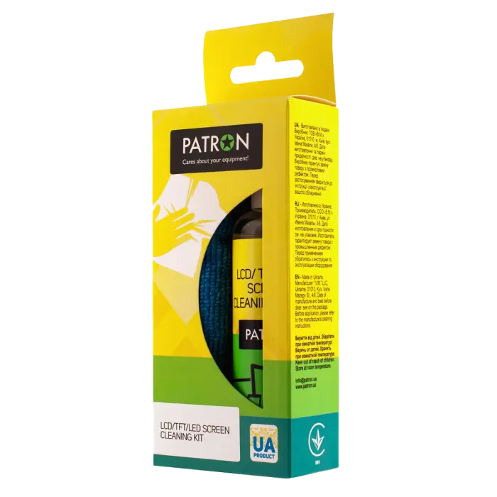 Set de curățare Patron F3-017, pentru ecrane LCD/LED