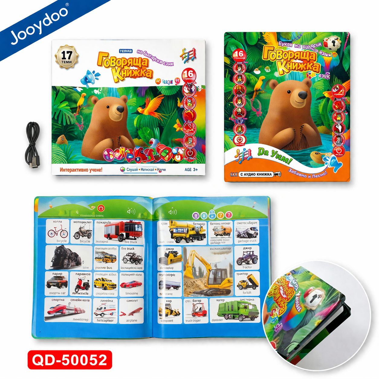 Carte sonora copii in limba engleza, English book cu sunete, carte interactiva audio, invatare engleza copii ABC, talking book educativ, carte cu butoane, vocabular engleza, jucarie educativa, cadou copii 3+ ani