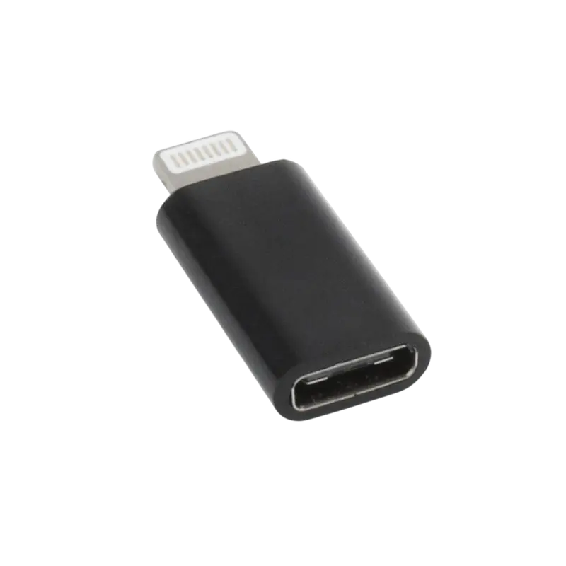Audio Adaptor Cablexpert A-USB-CF8PM-01, Lightning - USB Type-C, Negru
