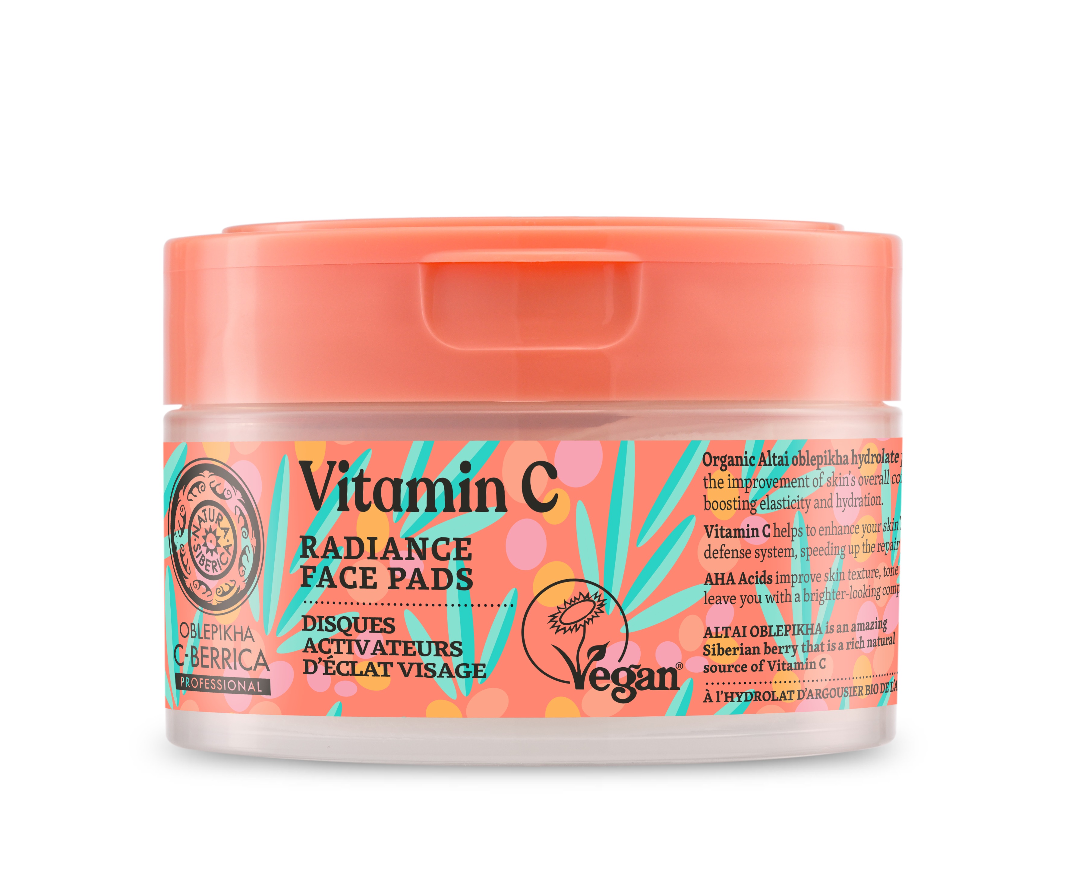 NS Oblepikha C-Berrica Discuri exfoliante faciale Ultra Glow 20 buc