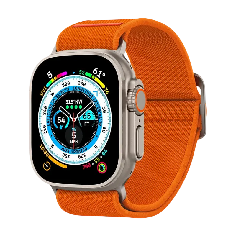 Curea pentru ceas Spigen Lite Fit Ultra, Nailon, Portocaliu