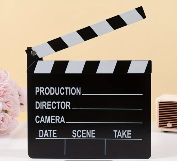 Clachetă cinematografică decorativă pentru filmări