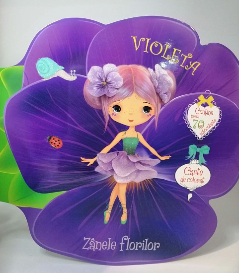 Violeta. Carte de colorat