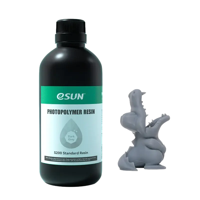 Fotopolimer pentru imprimare 3D ESUN S200 Standard Resin,  Deep Grey, 0,5kg