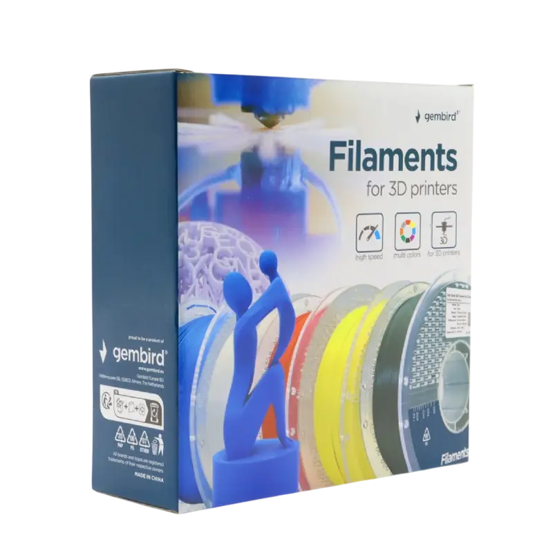 Filament pentru imprimantă 3D Gembird 3DP-PETG1.75HY-01-R, PETG, Roșu , 1.75 mm, 1kg
