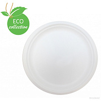Farfurii biodegradabila din  trestie de zahar plata 220mm  BIO-P090-50  50buc