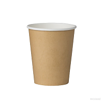 Pahare din hârtie de unică folosință ACCAS Kraft, 180 ml, 7 OZ, 50 buc.