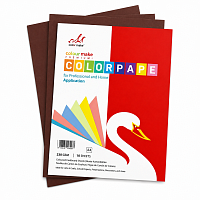 Hartie colorata A4 cafenie 80g, 100 coli, hartie imprimanta craft, foi colorate office scoala