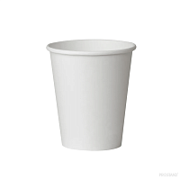 Pahare din hârtie de unică folosință albe ACCAS 180 ml 7 OZ 50 buc.