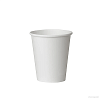 Pahare din hârtie de unică folosință albe ACCAS, 100 ml, 4 OZ, 50 buc.