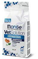 MONGE dry vetsolution dog Dermatosis 12kg, hrană uscată pentru câini