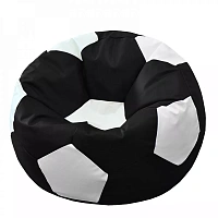 BeanBag Minge marimea"L",culoarea negru cu alb din ecopiele