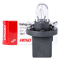 03371 Bec cu halogen 1buc B8.5D 12V 8.5W BAX1.2W alb
