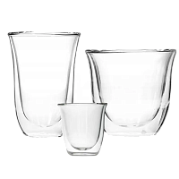 Set de pahare DeLongh DLSC302, 6 buc, Transparent