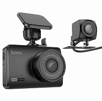 HOCO DV3 Driving recorder with display(dual-channel) black