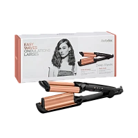 Ondulator de păr BaByliss Deep Waver W2447E, Negru | Auriu