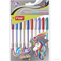 Set pix gel cu sclipici FLAIR Glitter 10cul. 962 0.5 mm 1/10/120
