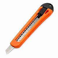 Set 5 Cutite cutter birou 18 mm plastic, cutit utilitar lama segmentata, cutter retractabil pentru carton hartie folie, cutit trafaret pentru birou depozit DIY