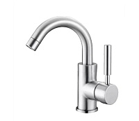 Baterie pentru lavoar WEZER EKO1D-01 Ø35 (inox satinat)