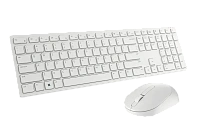 Set Tastatură + Mouse DELL KM5221W, Fără fir, Alb
