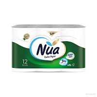NUA  Hirtie igienica 12 role 3 pliuri 18.2m