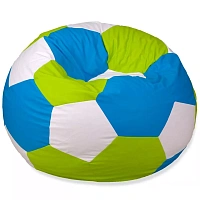 BeanBag Minge marimea S, culoarea verde, alb,albastru din ecopiele