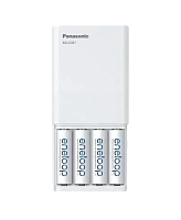 Încărcător Acumulatori Panasonic BQ-CC87USB, Alb