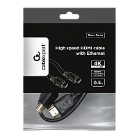Cablu Video Cablexpert CC-HDMI4L-0.5M, HDMI (M) - HDMI (M), 0,5m, Negru