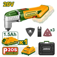 Sculă multifuncțională (Oscilantă) cu acumulator 20V + 1 ac.; Jadever