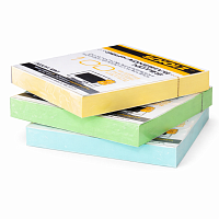 Set cuburi notite adezive pentru birou si scoala, 38 × 51 mm, 3 bucati x100 file, culori pastel