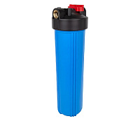 Corp pentru filtru mecanic ITAL BB 20 1" 4.5"x20" cu filet din alamă – FH20BB-BT (albastru)