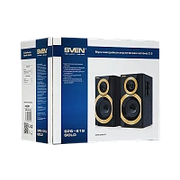 Boxe pentru calculator 2.0 SVEN SPS-619, Negru/Auriu