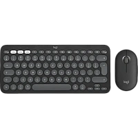 Set Tastatură + Mouse Logitech Pebble 2 Combo pentru MAC, Fără fir, Negru