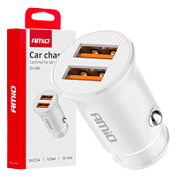 03872 Incarcator auto 2x USB-A 2.1A 12/24V
