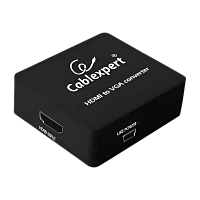 Convertor Video/Audio Cablexpert DSC-HDMI-VGA-001,  - VGA D-Sub + 3.5 mm Jack, Negru