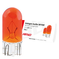 01001 Bec Halogen T10 WY5W W2.1*9.5d 24V Amber