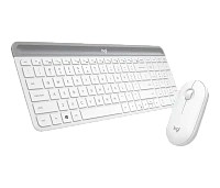 Set Tastatură + Mouse Logitech MK470, Fără fir, Alb