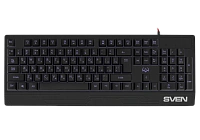 Tastatură SVEN KB-G8300, Cu fir, Negru