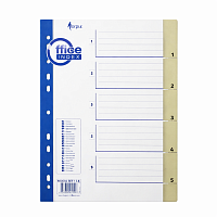 Indexuri plastic A4 numerotate 1-5 MAXI, separatoare documente dosar biblioraft, divizoare organizare acte, plastic rezistent, office, scoala, arhivare documente