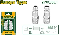 Set 2 cuple rapide tată 1/4" pentru furtun aer Jadever