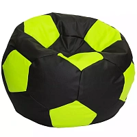BeanBag Minge marimea S, verde cu negru din ecopiele