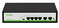 Switch PoE Tiandy TC-P3S06, 4xPoE, 2xUplink, max. 55W