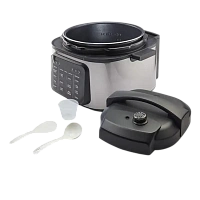 Aparat de gătit multifuncțional sub presiune Hisense HMC6SBK, Negru | Oțel inoxidabil